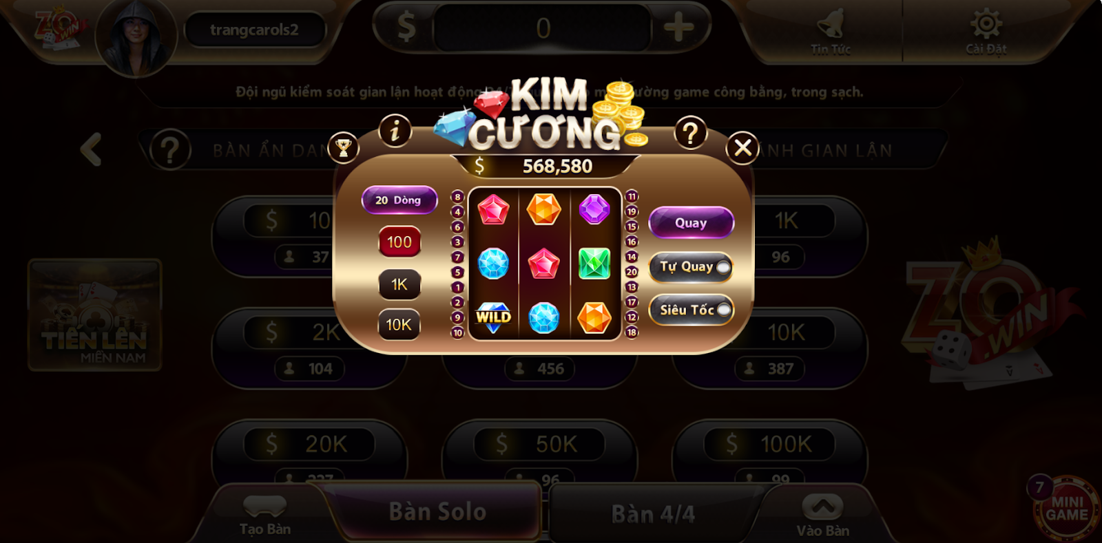 Giới thiệu Zowin - Mini games si&ecirc;u hay