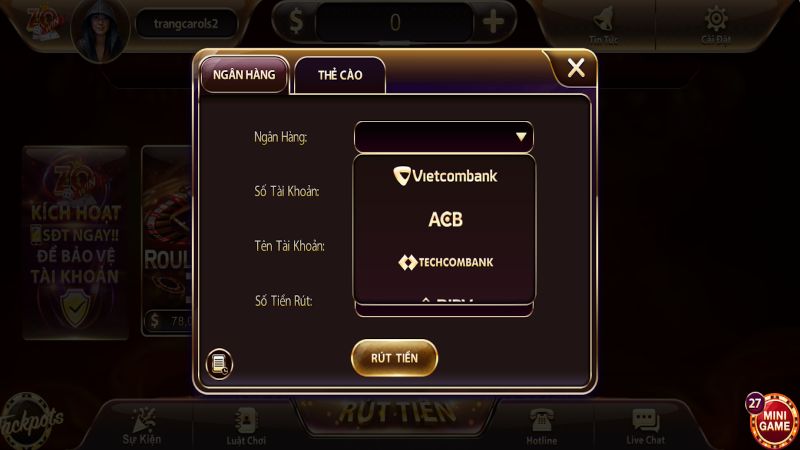 C&aacute;ch r&uacute;t tiền thần tốc